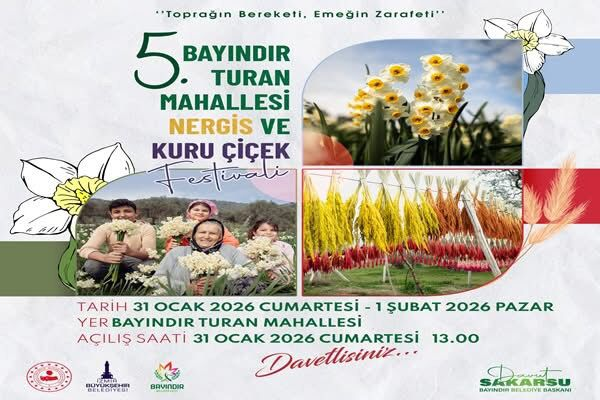 Turan Nergis ve Kuru Çiçek Festivali - Fotoğraf 1